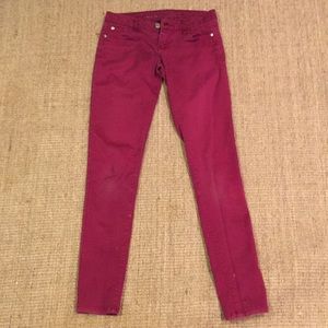 Cranberry skinny pants